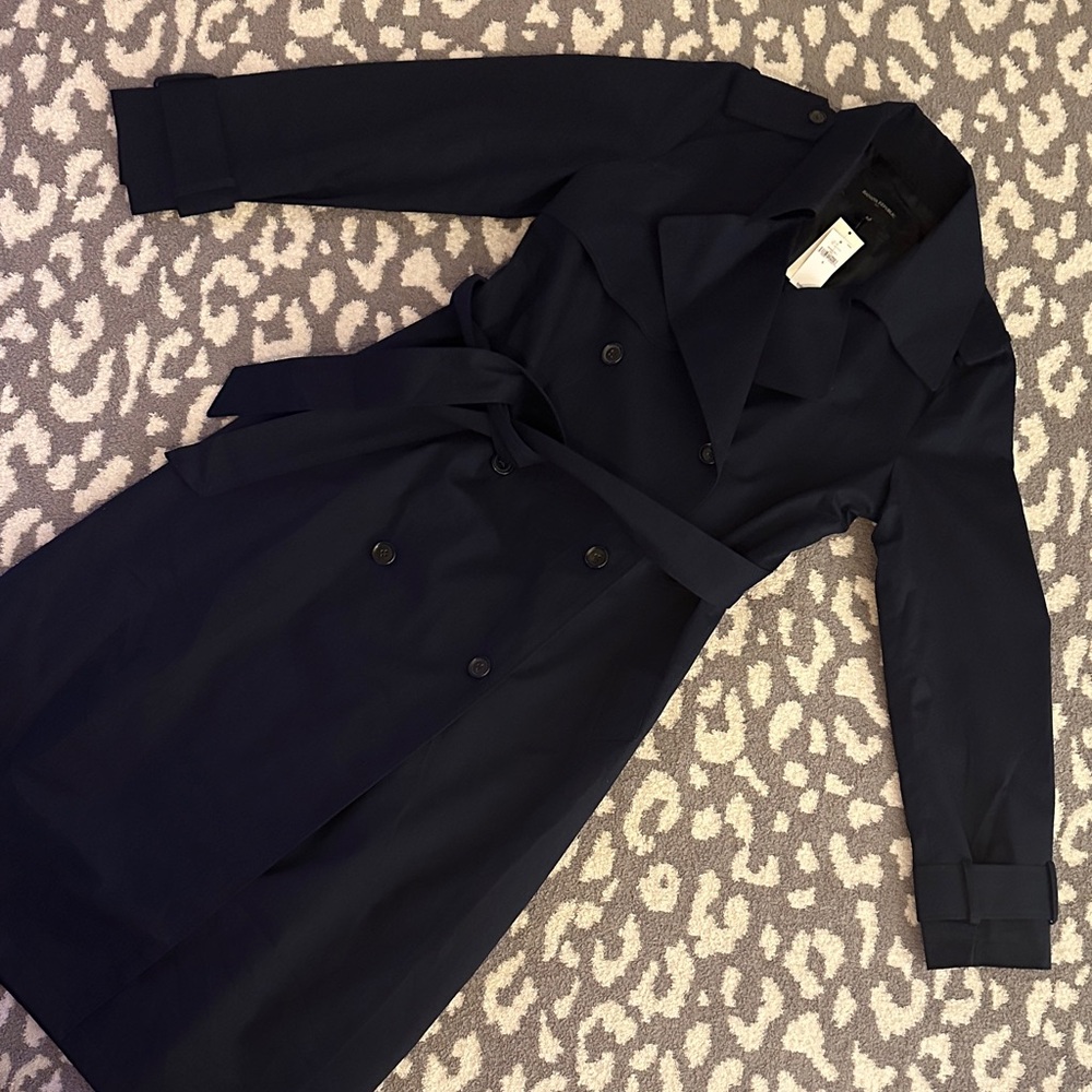 Banana Republic Navy Trench Coat